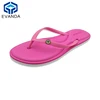 Oem Beach Woman Asian Raw Material Flip Flop Rubber Square