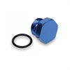 CNC machine turning gold plate C36000/Brass/low carbon steel blue anodize sandblast N Port Plug O Ring Seal adapter
