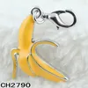2017 Hot sale alloy yellow enamel fruit banana charms pendant wholesale