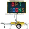 Solar Power mobile trailer led screen for traffic and advertising