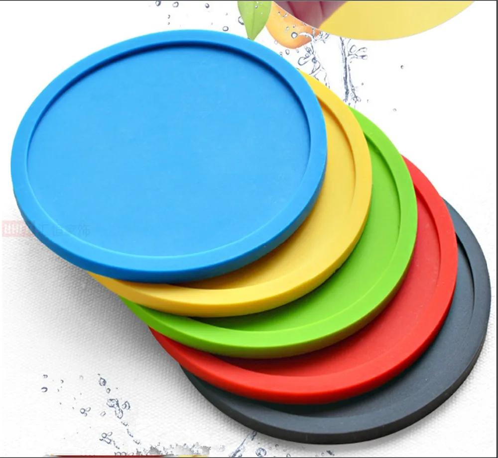 Promotional High Quality Stand Size Silicone Drink Cup Coaster Custom 