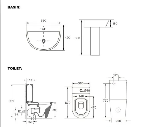 ceramic basthromm suite