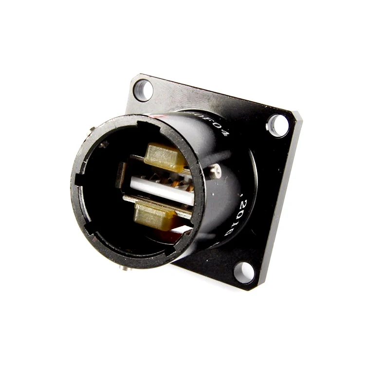 Hl Yw120f04 Black 4pin Male Usb Military Circular Connector Buy