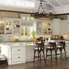 Latest European Style Solid Wood Apartment Kitchen Cabinet Units
