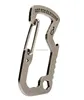 Survival Camping Hiking Outdoor Rescue Gear Mini Carabiner Keychain Multi Tool Kit Key Chain