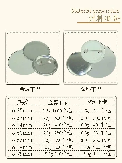 58mm Automatic & Manual Grade Blank Badge Material Bottle Opener Button Making Machines New Condition Product