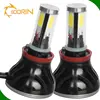 auto car head light bulbs h7 9006 h11 96w 9600lm 6000k super white led 12v/24v car headlight kit hi/lo h4 9004 h13 light bulbs