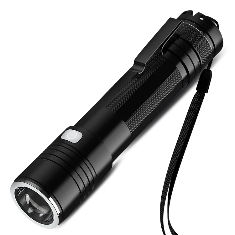 S2 Rechargeable Flashlight Outdoor Emergency Aluminum 18650 XML T6 LED Flashlight Super Bright high power Tactical Flashlight