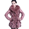 2019 Yiwu New Arrival Small Pieces of Fox Fur and Sheepskin woman's coat Factory Direct