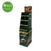 Retail Corrugated Floor Standing Display Units Mug Display Rack, Coffee Mug Cup Display Rack