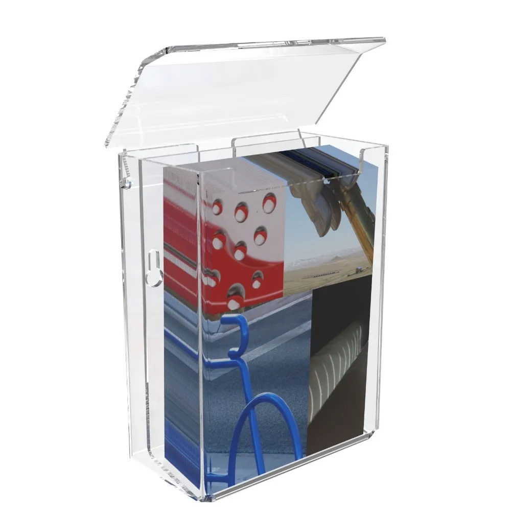 Acrylic Outdoor Leaflet Holders Waterproof Dispenser Exterior Display A4