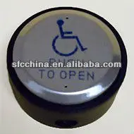 Anti-theft 4.5" square push to open or push to exit switch for Handicap door push button