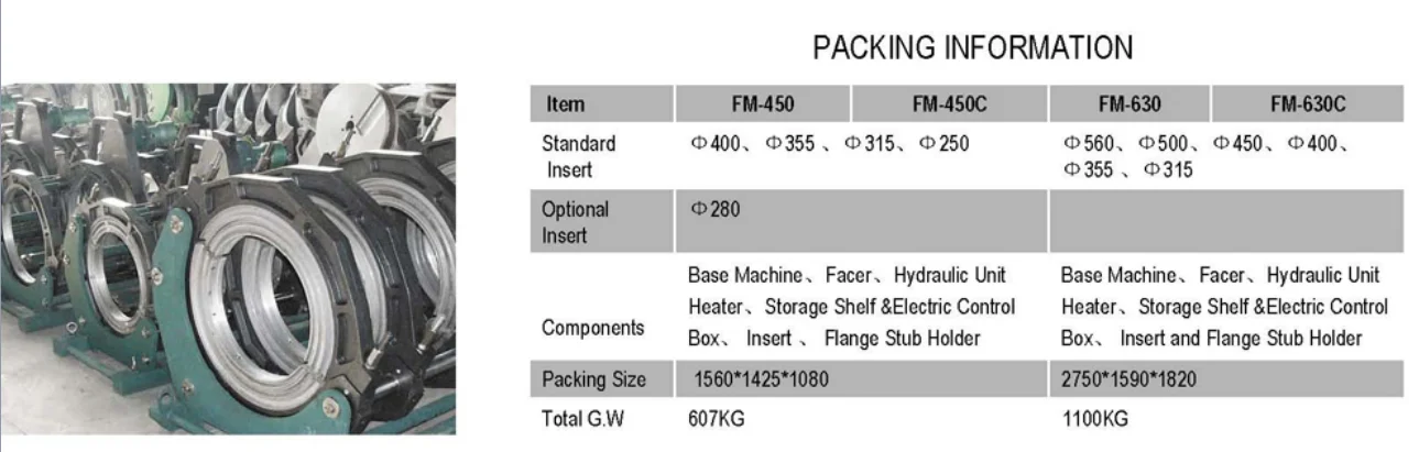 FM630 hydraulic butt fusion machine