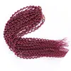 Best Popular ombre color soft dread braids Hair Weave deep wave water wave Crochet Synthetic Braiding Hair