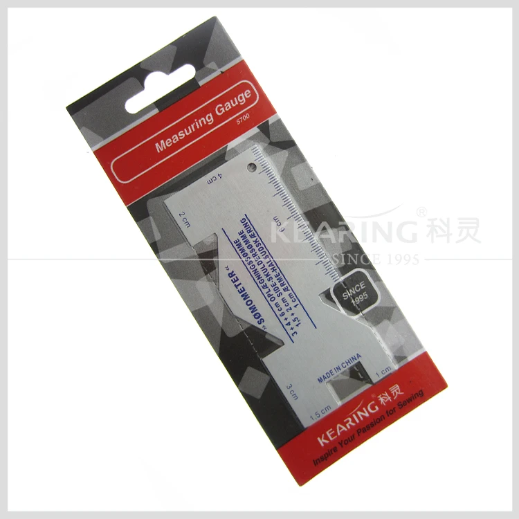 Dobladillo costura Calibre De Aluminio