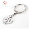 china products custom engraved breast cancer awareness keychains stainless steel Survivor Gifts jewelry