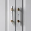 Brass marbled luxury hardware furniture cabinet handle and knob C-1515