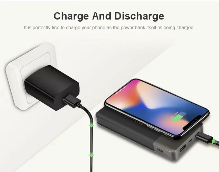 Wireless charging power bank