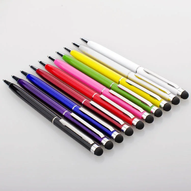 Mini Stylus Touch Screen Pen Universal Built In Ballpoint Pen 2 In 1 For iPhone 5S