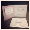 Pink cards wedding invitation cards with laser cutting style