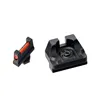 glock accessories .230 Fiber Optic Front & Combat v3 Black Rear Sights glock parts