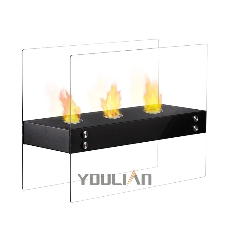China Indoor Flam Adjustable Free Standing Gel Fuel Fireplace