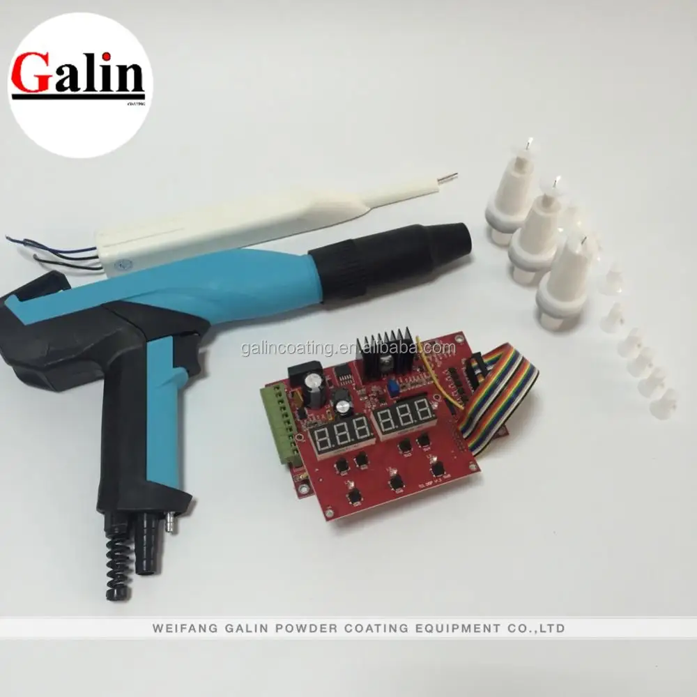 Powder coating machine three code spray gun and PCB with good price