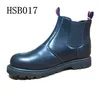 goodyear welt hard rubber sole steel shankl Chelsea no lace safety boots pull on style
