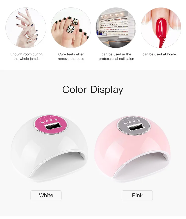 nail uv lamp nail dryer machine sun uv led lamp gel dryer nail lamp led light professional 72W