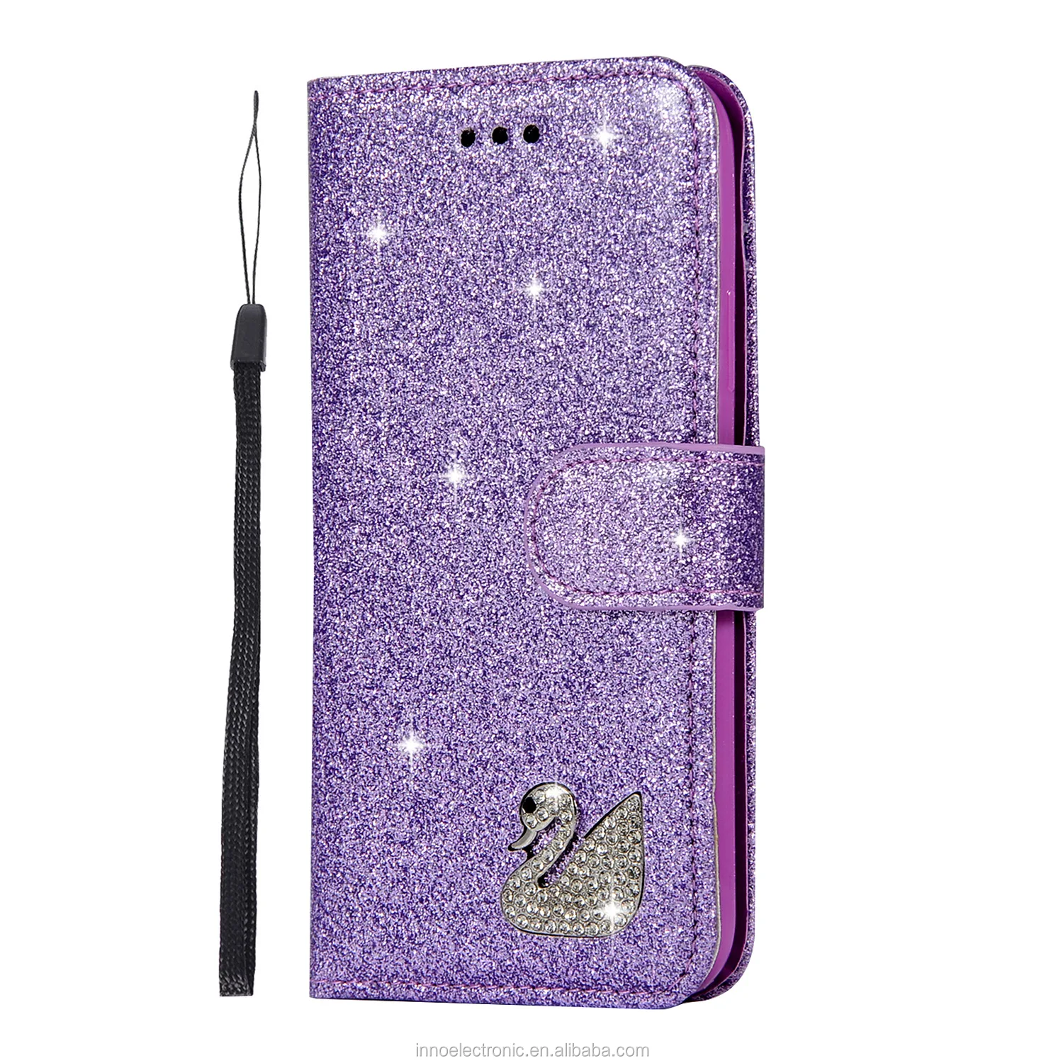 Cute Diamond Girly Wallet Leather Glitter Flip Phone Case Cover With Card Holder For Iphone 6s 7 8 Plus X Xr Xs Max Samsung Buy For Iphone Diamond Case For Iphone