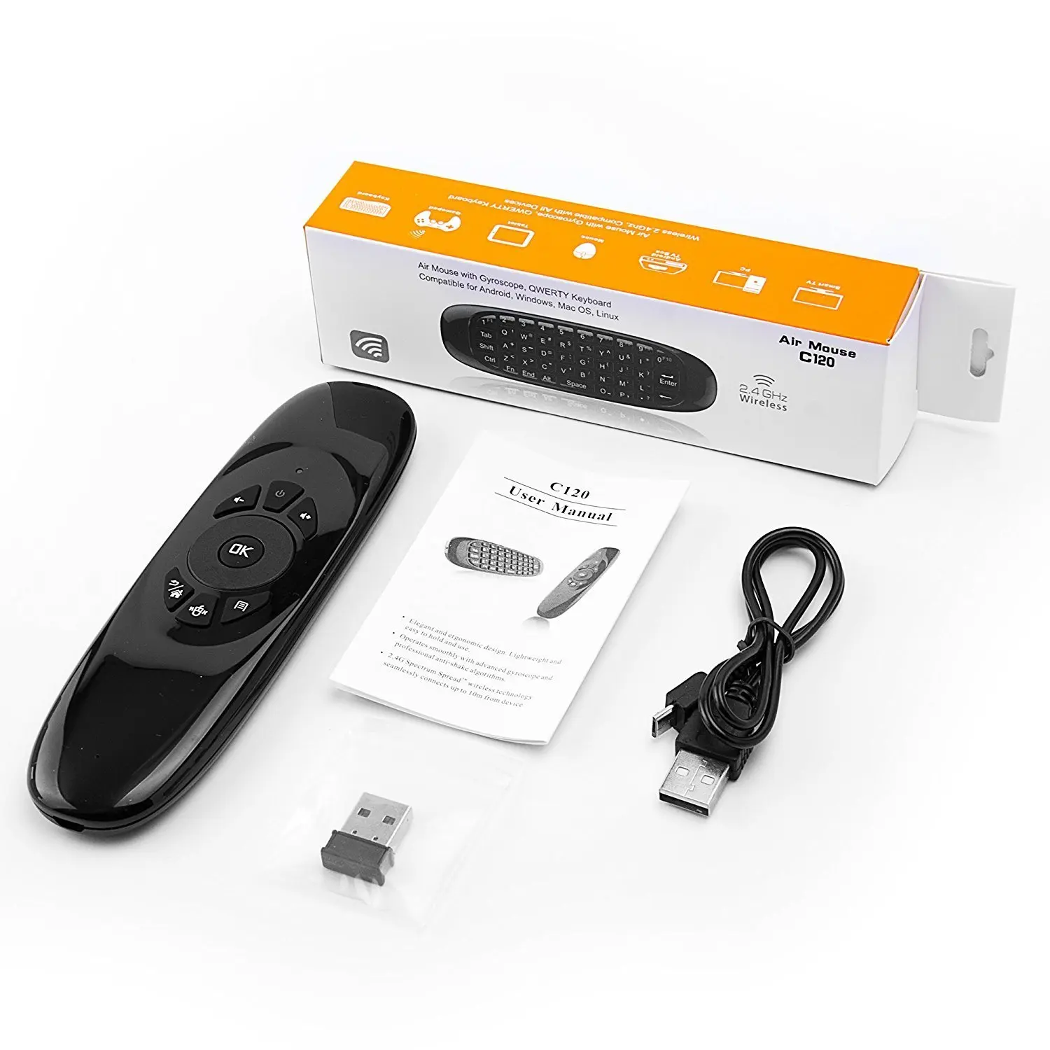 Air remote mouse инструкция. Air Mouse c120. Пульт для Android ТВ Air Mouse c120. Беспроводная аэромышь Selenga c120 Airmouse с гироскопом. Пульт Wireless 2.4.