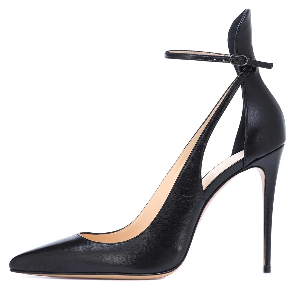 Ladies Summer Pointed Toe Party Heels 2019 Stylish Ankle Strap Evening