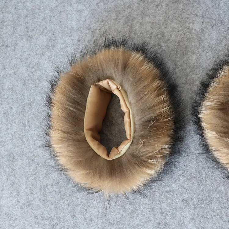 real fox fur cuffs