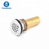 50mm ideal brass chrome round shape floor drain
