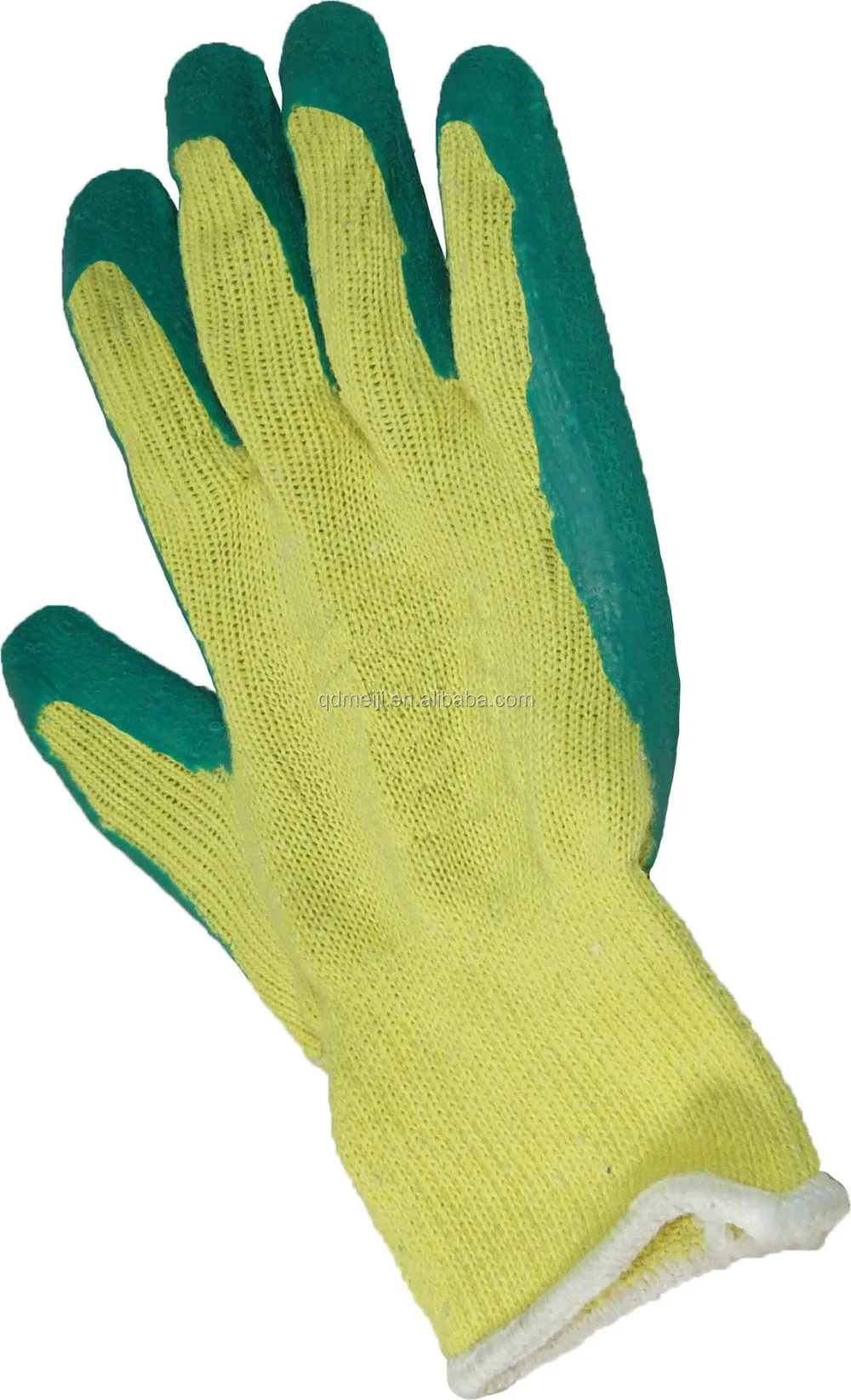 Green Latex Coated Gloves Antislip Working Gloves China Wholesale