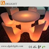 Decoration remote control illuminated rechargeable table and chair with led light for banquet