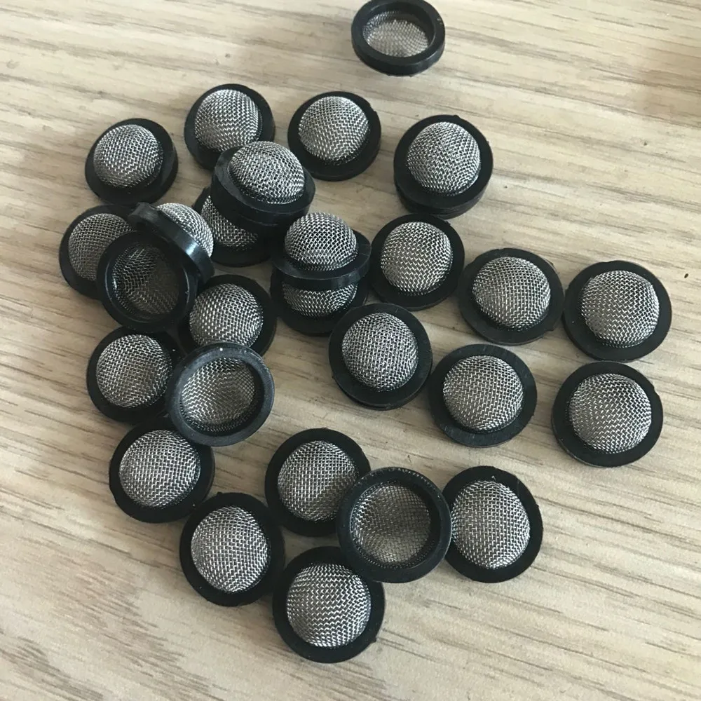 40 Mesh Shower Head Rubber Gasket Stainless Steel Hose Filter Screen