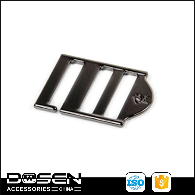 Lacquer Gunmetal Belt Buckle Adjustable Ladder Lock Slide Buckle For