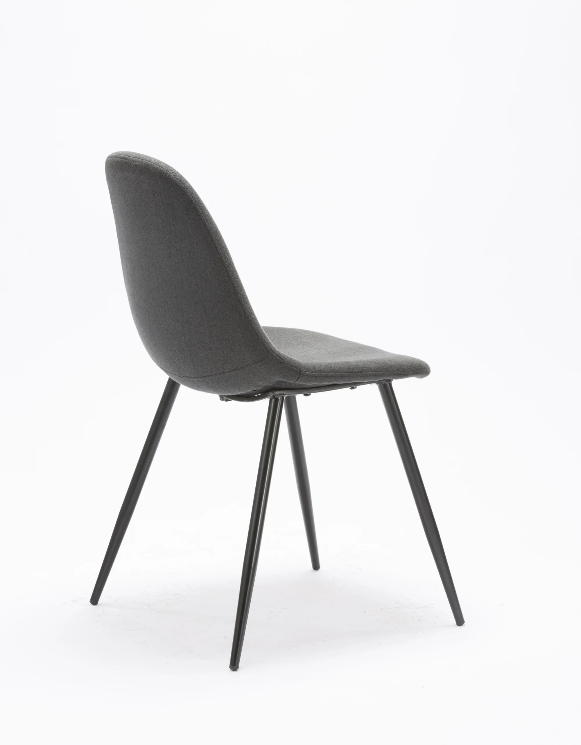 灰色织物餐椅工厂,简单设计餐椅厨房,pu 餐厅椅子餐椅现代面料