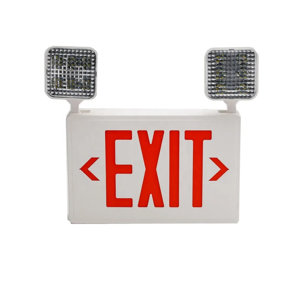 3W Compass white 2 adjustable light Red letter led Emergency light exit sign