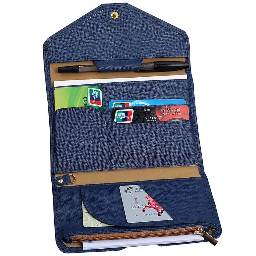 Rfid Blocking Saffiano Leather Passport Holder Wallet Travel Document