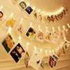 Warm White 20 Led Photo Clips String Lights For Hanging Photos Painting Pictures Card And Memos Wedding Party