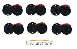 Compatible Universal Calculator Spool EPC B / R Black and Red Ribbons, Works for Casio FR 2650 TM, Casio FR 7250, Casio GB 02, Casio HB 01
