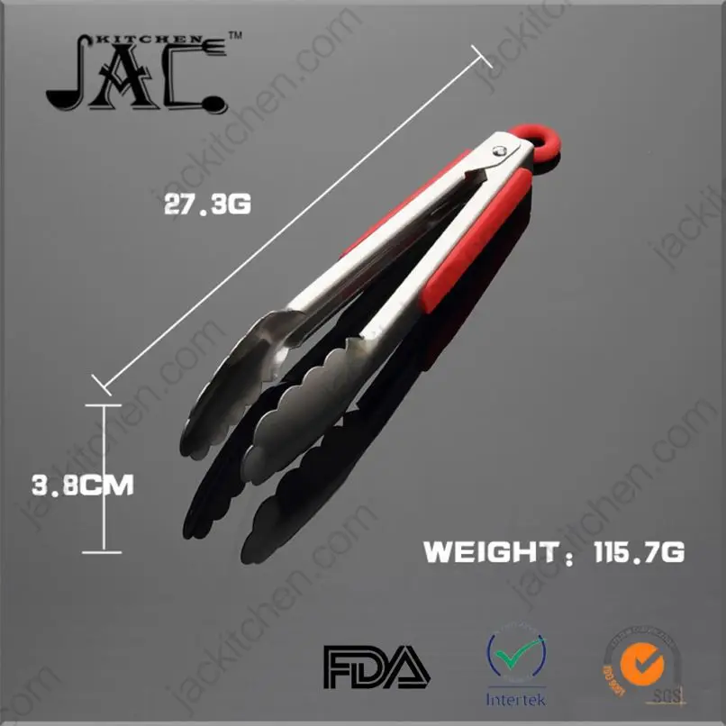 Nontoxichigh Qualiy Colorful Nylon Food Tongs