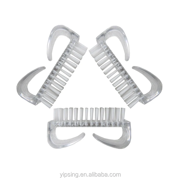 cleaning plastic nail brush