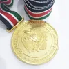 sudan customized 3d gold 5cm medal with eagle design