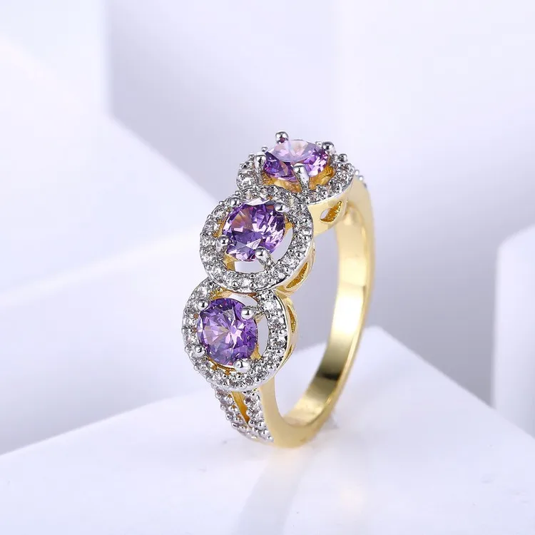 Fallon Jewelry In China Cheap Women Christmas Jewelry Double Color Ring ...