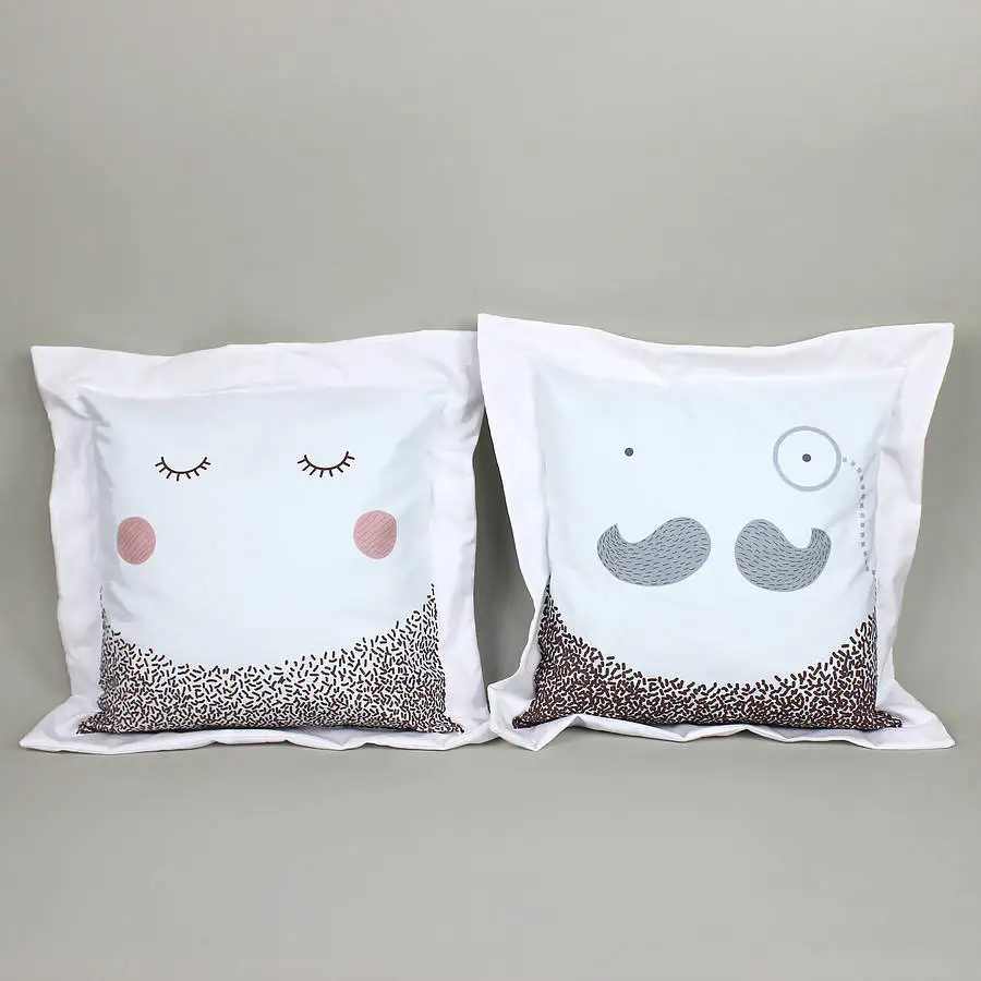 Hot Design Heat Transfer Printing Pillow Case Romantic Couple S