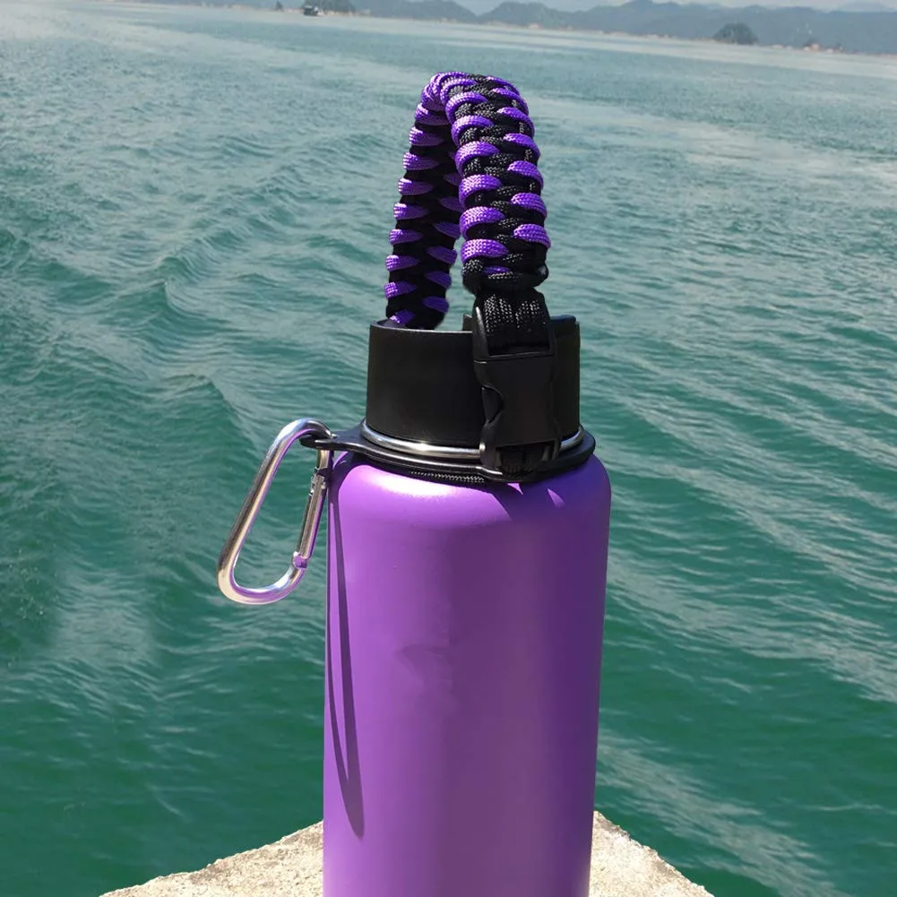 Hot Sale Double Weave Style 550 Paracord Rope Water Bottle Handle With