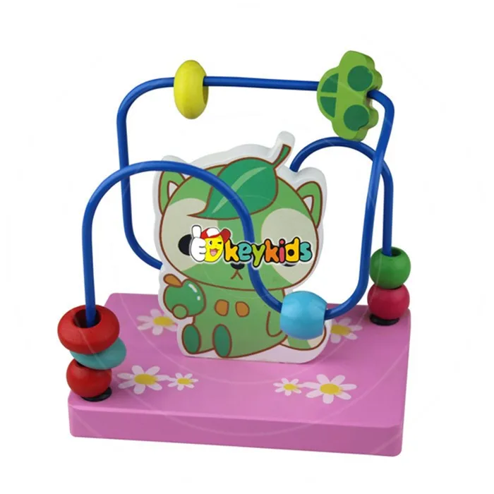 Wholesale Popular Education Wooden Wire Bead Toy For Children W11b014
